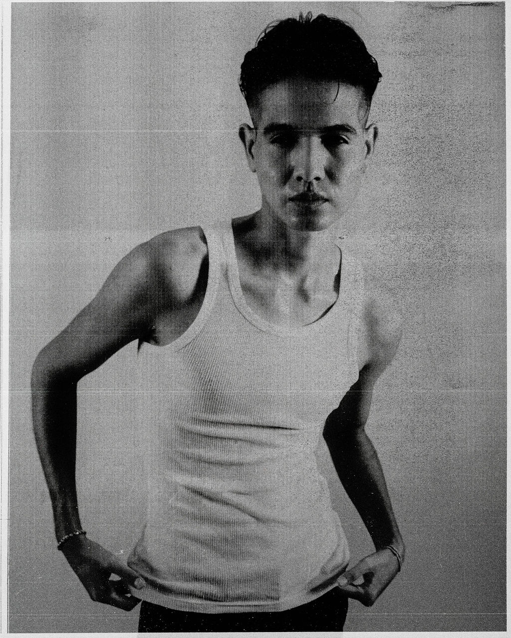 Retrato blanco y negro cinematográfico